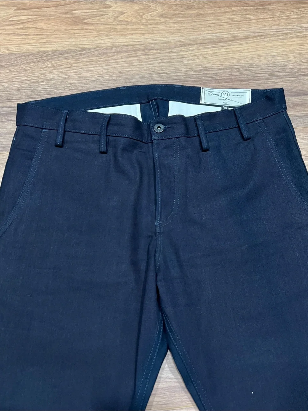 Rogue Territory RGT Officer’s Trouser Slim Taper Indigo Selvedge Canvas Size 34